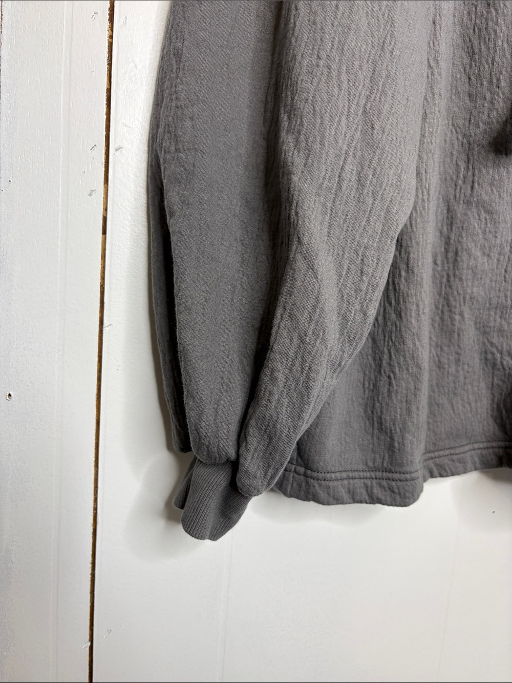 Aerie Sweater Womens Small V Neck Gauze Sweatshirt Pullover Elevated Lounge - Picture 5 of 9